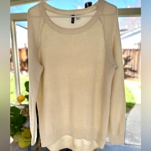 H&M Divided Womens Pullover Sweater White Size Med